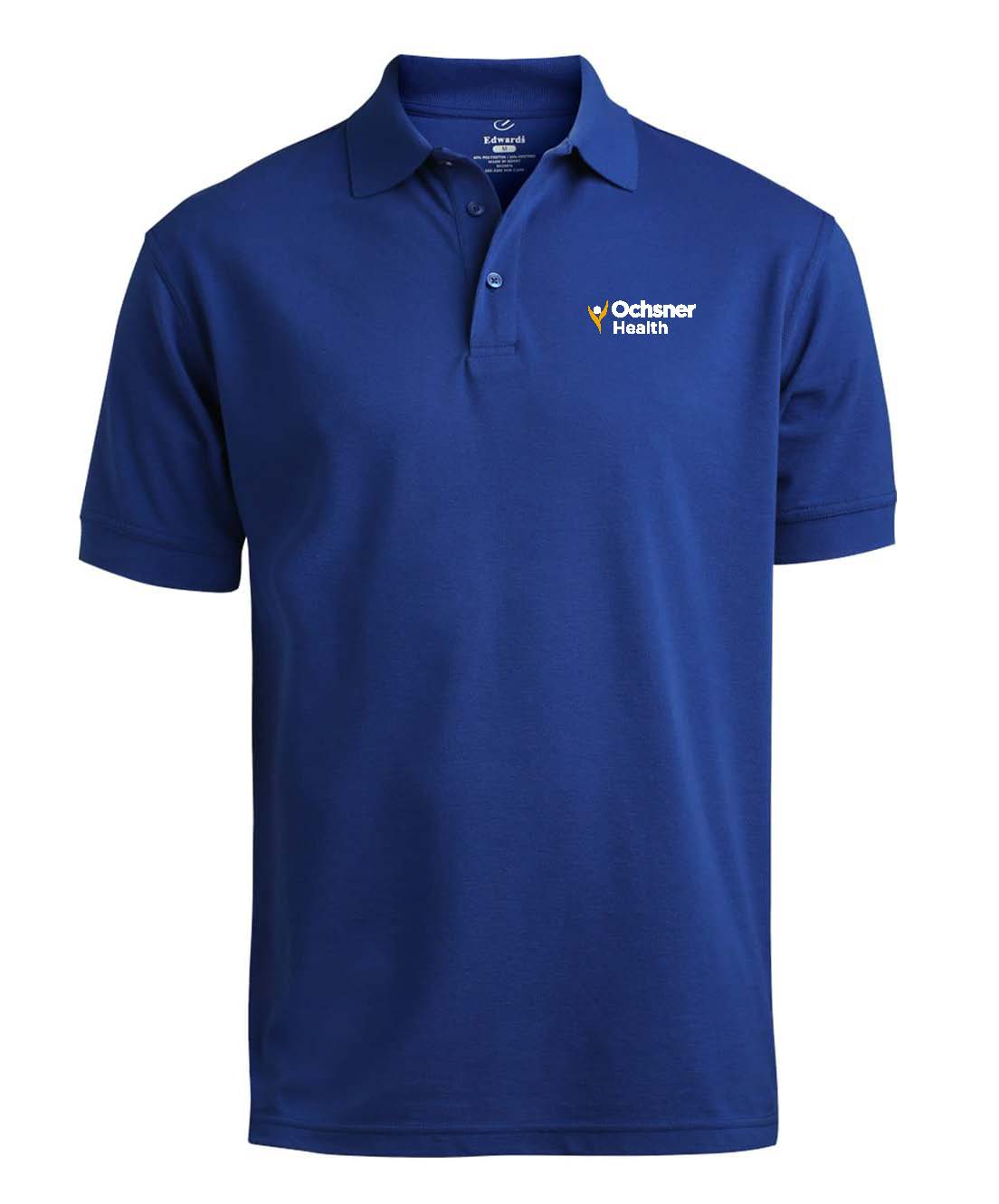 Men's Edwards Polo Shirt, Royal Blue, large image number 1